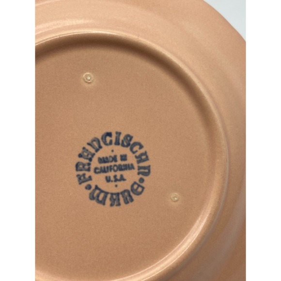 Franciscan Coronado USA Bread Plates 6.25" Set of Eight Pink Yellow Aqua Vintage - Picture 3 of 8